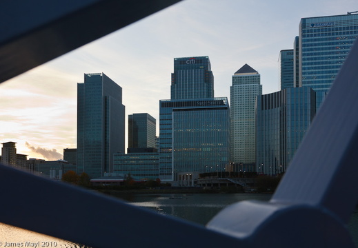 Canary Wharf at Sunset
